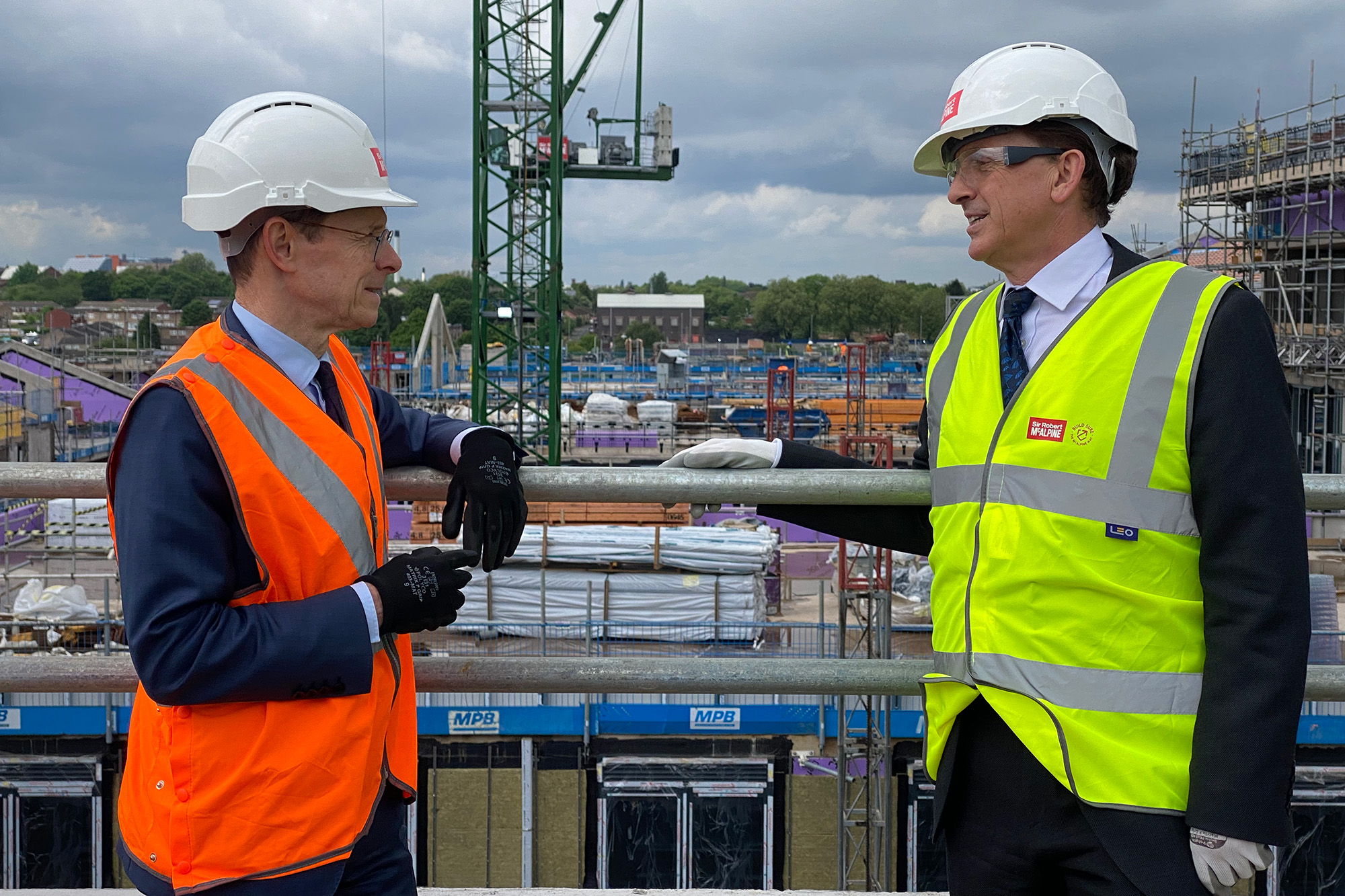 Andy Street, Mayor of the West Midlands (left) and Legal & General CEO Sir Nigel Wilson announced a partnership agreement earlier this year which saw the financial services provider committing to invest £4bn in regeneration, housing and levelling up across the West Midlands.